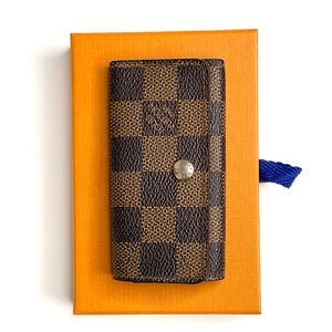Louis Vuitton Damier 4 Ring Key Case | 100% Authentic